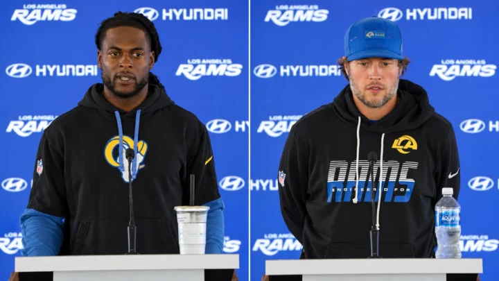 Davante Adams Matthew Stafford Los Angeles Rams